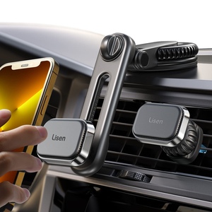 LISEN marca OEM 360 ranura de <span class=keywords><strong>CD</strong></span> giratoria cuna de teléfono ángulo Flexible soporte magnético para coche para iPhone 16/15/14/13 Pro Max Plus - Product Image 1