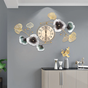 Reloj de Pared Metálico Europeo Vintage, Decoración Creativa y Elegante para el Hogar, Sala de Estar, Dormitorio, Oficina, Decoración de Interiores a los Mejores Precios - Product Image 2