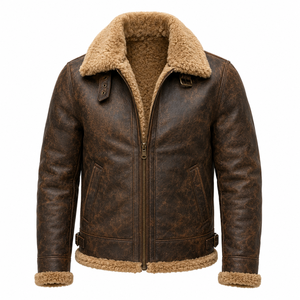 Chaqueta de Cuero Casual de Invierno para Hombre, Abrigo de Motero a la Moda, Cálido, Ajustado, Ropa de Calle, Prenda Exterior para Hombre, Clima Frío, Nueva Llegada - Product Image 1
