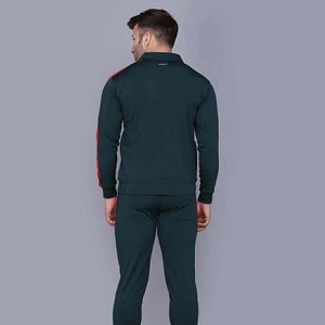 Conjunto Deportivo para Hombre con Bloques de Color, Sudadera con Cierre Frontal y Pantalones Deportivos, Transpirable, de Poliéster y Algodón, para Otoño - Product Image 6