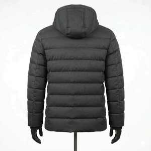 Women's <b>Quilted</b> Jacket Solid Color Hooded Full Sleeve Zipper Closure Winter Warm Polyester <b>Wadding</b> Regular Length - Product Image 2