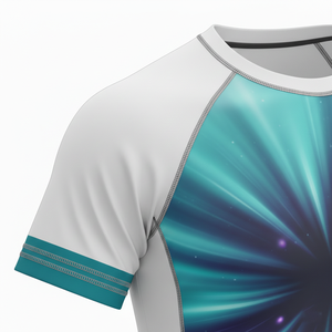 Maillot de compression à manches courtes personnalisé, sublimé, respirant, avec coutures renforcées, tissu durable, pour entraînement MMA et BJJ. - Product Image 5