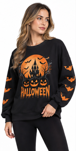 Sudadera de Halloween con Gráfico de Esqueleto Vintage, Cuello Redondo, Manga Larga, Estilo Gótico, Unisex, para Otoño e Invierno - Product Image 5