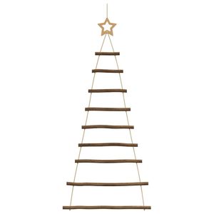 2 arbres de Noël suspendus en branches naturelles de 21,7x47,2 pouces avec étoiles sur le dessus - Product Image 4