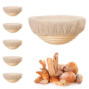 Customized Shape Color Eco-Friendly Bamboo Natural Banneton Bread Proofing Basket Flexible Cotton Liner with Low MOQ - Product Image 4