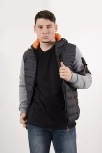 Chaquetas Acolchadas FLY HUMBLE SPORTSWEAR al por Mayor, Personalizadas con Impresión OEM, Impermeables, con Cuello Mao, Forro de Algodón, Casuales y Brillantes para Hombre - Product Image 1