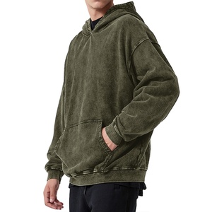 Sudadera con Capucha para Hombre, Lavado Ácido, Precio Razonable, Nueva Moda, Alta Calidad, Ropa Casual, Color Sólido - Product Image 6