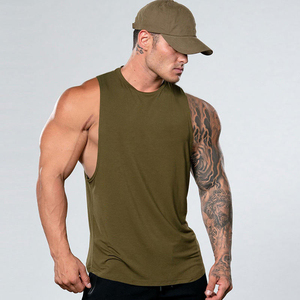 Chaleco de Verano para Hombre, Venta al Por Mayor del Fabricante, Holgado, Sin Mangas, Tejido, 100% Algodón, Logotipo Personalizado en la Parte Delantera, Camisetas sin Mangas, Transpirable, de Secado Rápido - Product Image 1
