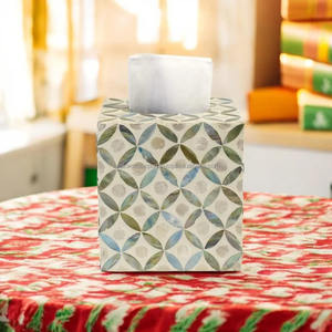 Boîte à mouchoirs rectangulaire en nacre Best-seller Conceptions OEM faites à la main personnalisées Fabriqué en Inde au meilleur prix par FWE - Product Image 4