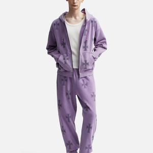 Sudadera con Capucha de Felpa de Algodón para Hombre con Pedrería, Estilo Casual Urbano, Calidad Premium, Venta al por Mayor - Product Image 1