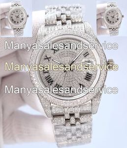 Nouvelle Arrivée Montre Homme en Acier Inoxydable avec Diamants Moissanite VVS1 Couleur Hip Hip, Cadran Entièrement Sertie de Chiffres Arabes, Mouvement Automatique - Product Image 5