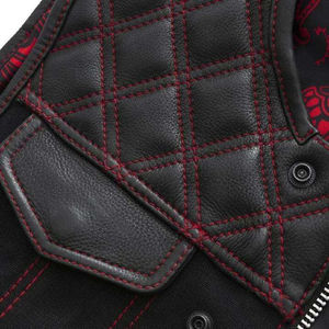 OEM Service Custom Color Oversized Leather vest Wholesale Price Blank Cropped Winter Season Leather vest - Product Image 6