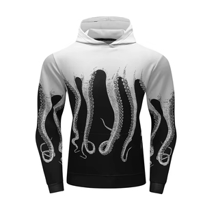 Sweat à capuche unisexe imprimé 100% coton écologique avec logo personnalisé, sublimation hivernale, vêtements pour hommes - Product Image 1