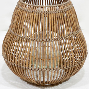 Artex Dong Thap Outdoor Indoor Poly <b>Rattan</b> Wicker Handmade Eco-Friendly <b>Lanterns</b> Home Decoration Hanging Candle <b>Lantern</b> Handle - Product Image 4
