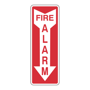 Señal de Seguridad de Alarma contra Incendios de Alta Visibilidad y Resistente al Calor Brady, para Uso en Interiores y Exteriores - Product Image 3