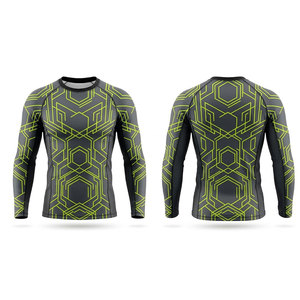 Quick Dry Rash Guard <b>for</b> <b>Men</b> Long Sleeve <b>Compression</b> Fit Breathable Stretch <b>Shirt</b> <b>for</b> Swimming Surfing and Fitness - Product Image 1