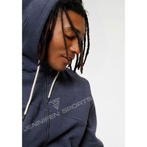 Conjunto de Dos Piezas de Sudadera con Capucha y Cordón Ajustable Estilo Hip Hop para Hombre, Felpa Francesa, 100% Algodón - Product Image 5