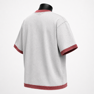 Camiseta Personalizada de Corte Regular para Hombre, 100% Algodón, Estilo Vintage, Urbana, Casual, Hip Hop, con Logotipo Frontal, Fabricante OEM ODM - Product Image 5