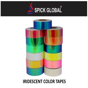 Ruban adhésif holographique multicolores irisé pour emballage cadeau, scrapbooking et décoration artisanale - Product Image 1