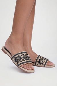 Sandales plates d'été de luxe faites à la main pour femmes, motif pastèque, bout ouvert, confortables et douces pour les pieds - Product Image 3