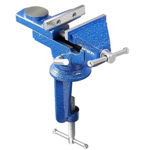 Morsa da banco portatile da 3 pollici con base girevole a 360 gradi e morsetto a sgancio rapido, base rialzata in ghisa - Product Image 1