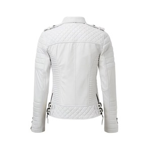 Veste en cuir de python pour femme de qualité supérieure, véritable peau de serpent gaufrée, manteau de moto tendance, service d'échantillons OEM ODM disponible - Product Image 5