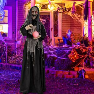 Decorazioni di Halloween con Streghe di 1,8 Metri e Sfere, Accessorio Festivo per Decorazioni di Halloween - Product Image 2