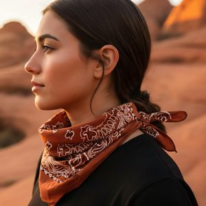 Custom Printed <b>Bandana</b> 100% Cotton 55x55 Cm Square Scarf & Handkerchief Sublimation Custom <b>Bandana</b> for Fashion Wear - Product Image 2