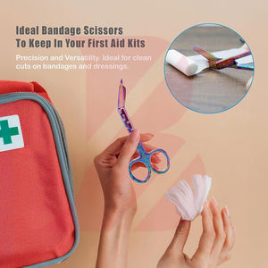 Ciseaux chirurgicaux manuels en acier inoxydable de qualité supérieure, à coupe lisse, résistants à l'autoclave, à pointe arrondie, réutilisables pour les trousses médicales - Product Image 4