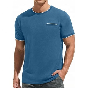 Camiseta de Manga Corta para Hombre, Color Verde Oliva, 100% Algodón, Tejido de Punto, Cuello Redondo, Corte Regular, Transpirable, Talla 4XL - Product Image 5