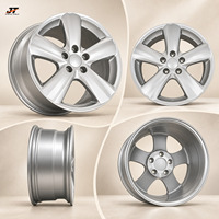 Jantes en aluminium forgé 5 branches Twin Star concaves argent satiné 18-22 pouces 5x114.3 5x120 5x130 pour Audi Mercedes