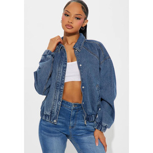 Wholesale New Fashion Multicolor Button <b>Up</b> Plus Size Women Coats And Denim Jacket Winter 2026 Customized <b>Jean</b> Denim Jackets - Product Image 1