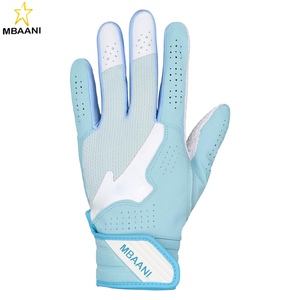 Finch Softball Padded Batting Gloves | Pair | Nonslip Palm | Padded Shock Palm | Flex Mesh Back | Quik Adjust Wrist Tab - Product Image 1