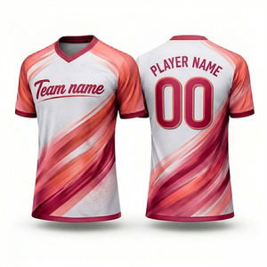 Wholesale Custom Sublimation Soccer Jersey Breathable Polyester Short Sleeve Football Uniform Quick Dry Sportswear Personalized - Product Image 4