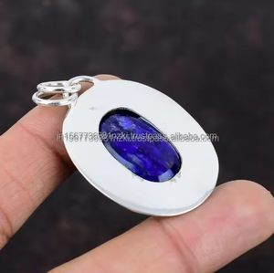 Collar con colgante de zafiro, Plata de Ley 925, piedra natal de septiembre, colgante de zafiro, collar de piedra azul, regalo de cumpleaños para mujer - Product Image 5