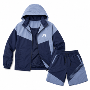 Custom logo Men's Water Reactive <b>Jacket</b> and <b>Waterproof</b> <b>Jacket</b> Shorts Sets <b>Light</b> and Comfortable Running Cycling men's <b>jackets</b> - Product Image 6