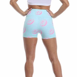 Shorts de Yoga para Mujer, Sublimados, de Secado Rápido, Transpirables, Ecológicos, de Poliéster/Nailon, Cintura Elástica, Estilo Deportivo, para Playa, Gimnasio y Entrenamiento - Product Image 6