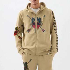 Sweat-shirt à capuche zippé décontracté pour garçons, en polaire, imperméable, avec poche, été, broderie personnalisée, fabricant OEM ODM - Product Image 1