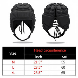 Padded Sports Protective Helmet Football Goalkeeper Rugby Shockproof Head Guard Adult Safety Cap for Baseball Skating <b>Skiing</b> - Product Image 3