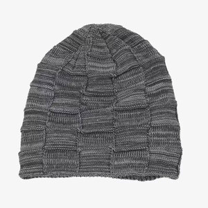 Unisex Geometric Knit Beanie Hat 100% Acrylic Hand Knitted <b>Winter</b> <b>Cap</b> Casual Style for Adults 56-58CM Head Circumference - Product Image 5