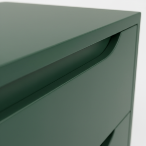 Mesa Auxiliar/De Noche Moderna con 2 Cajones, Diseño Ecológico de Roble Macizo para Salas de Estar y Comedor - Product Image 4