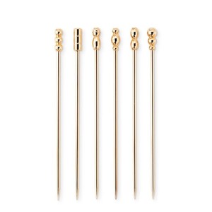Ensemble de pics à cocktail en métal de haute qualité, brochettes alimentaires réutilisables pour apéritifs, desserts et fêtes - Product Image 1