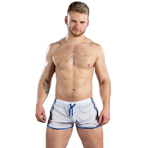 กางเกงขาสั้นกีฬาสามในสี่ของผู้ชายกางเกงออกกำลังกายถักระบายอากาศได้อย่างรวดเร็วชุดใส่กลางแจ้งลำลองชายหาดเซ็กซี่ - Product Image 3