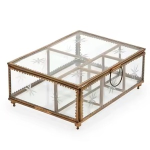 Luxury Metal Jewelry Organizer Case Storage <b>Box</b> for Rings <b>Earrings</b> Necklace Accessories Home Use - Product Image 6