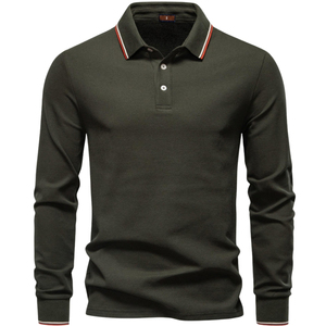 Nouveau Polo Homme 2026 à Manches Longues – Coton Respirant Premium, Confortable, Coupe Slim, Élégant, Décontracté et Durable - Product Image 4