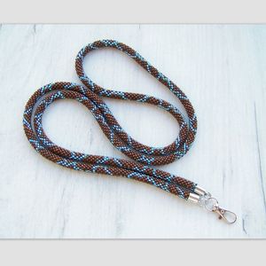 Cordon perlé fait main tendance, style bohème, porte-clés et porte-badge pour usage quotidien à prix abordable - Product Image 3