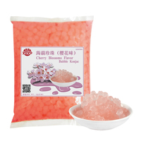 Bubble Tea Topping Rasa Bunga Sakura Konjac Gelembung Agar Boba