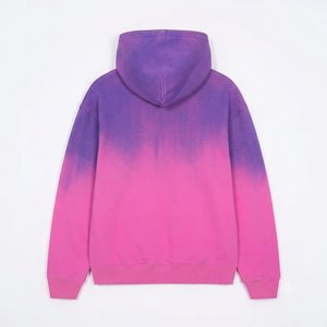 Sudadera con Capucha para Mujer, con Logotipo Personalizado al por Mayor, Color Degradado, Manga Larga, Oversize, de Algodón Tejido, Transpirable, para Otoño - Product Image 4