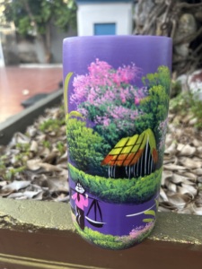Gobelet à boire en bambou naturel de 300 ml, personnalisé, peint à la main, écologique, design personnalisé, fabrication artisanale au Vietnam, OEM et ODM - Product Image 4