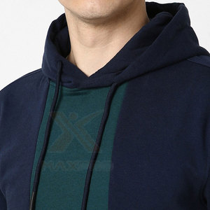 Conjunto Deportivo con Capucha para Hombre, Color Azul Marino y Amarillo, Sudadera de Manga Larga, Pantalones Deportivos con Bolsillos Laterales, Ropa de Otoño - Product Image 6